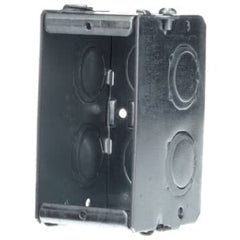Steel City GW125G Masonry Box Gangable Steel 2-1/2 D 1-Gang 8 1/2+3/4 in E Side KO 2 1/2+3/4 in E Bottom KO