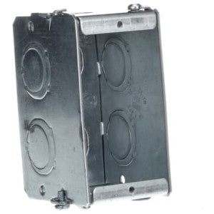 STEEL CITY Steel City GW125G Masonry Box Gangable Steel 2-1/2 D 1-Gang 8 1/2+3/4 in E Side KO 2 1/2+3/4 in E Bottom KO