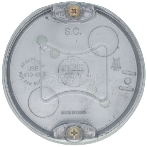 STEEL CITY Steel City 56111-CFB 4 Steel Round Ceiling Fan Box 1/2 Deep 6 cu.in. w/ 1/2 KOs