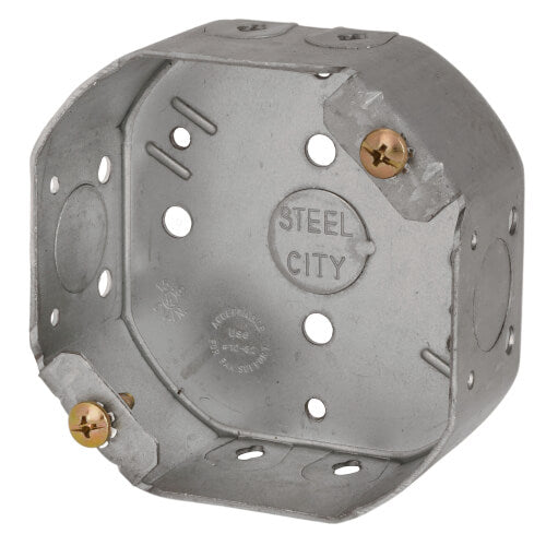 STEEL CITY Steel City 54151-CFB 4 x 1-1/2 Inch Octagon Ceiling Fan Box with 1/2 Inch Knockout