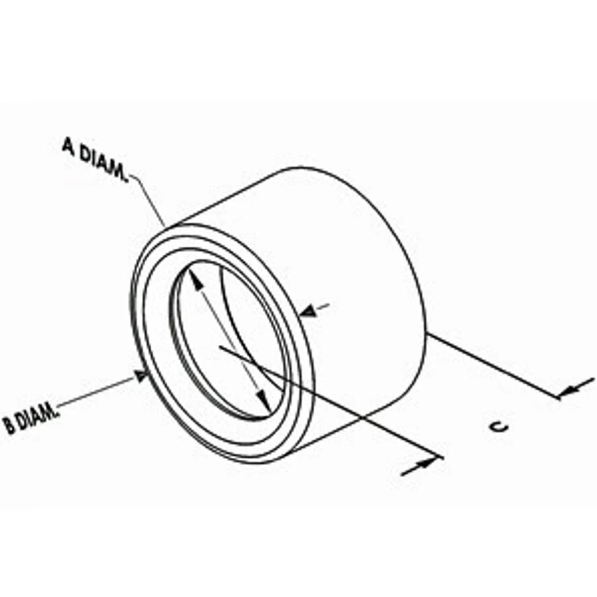 BRIDGEPORT Bridgeport TWB-53 Bushing Insulating Polyethylene Trade Size 1 Inch