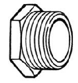 BRIDGEPORT Bridgeport 1107 Nipple, Conduit, Malleable Iron, Size 2 Inch