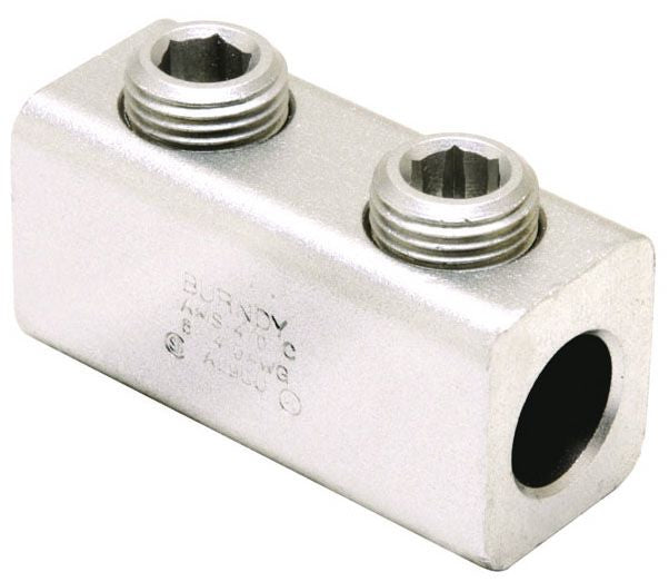 BURNDY BURNDY AMS350 Aluminum Mechanical Splice 350 kcmil-6 AWG 11/16 Screw Dia 4 Screws