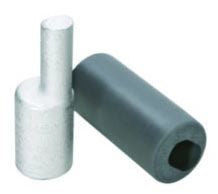 BURNDY BURNDY AYPO400 Aluminum Compression Pin Adapter, 400 kcmil, 0.63 Plug Dia, 1.60 Plug Length, Al/Cu Rated