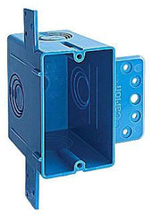 Carlon A122 Single Gang Outlet Box 22 Cubic Inches