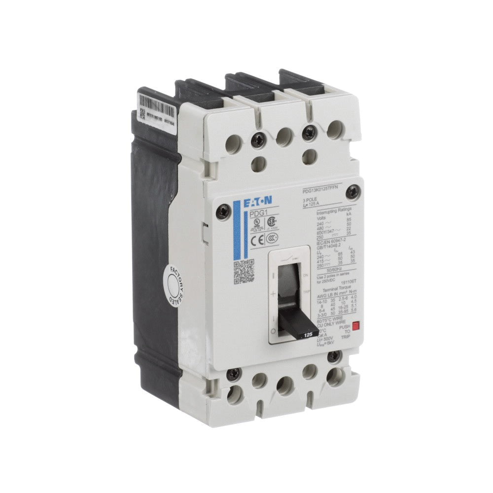 EATON Eaton PDG13C0090TFFJ Power Defense PD 90A 3-Pole 18kA/480V T-M (Fxd-Fxd) TU