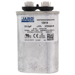 JARD 12914 20 MFD 370V Oval Run Capacitor MAR12914