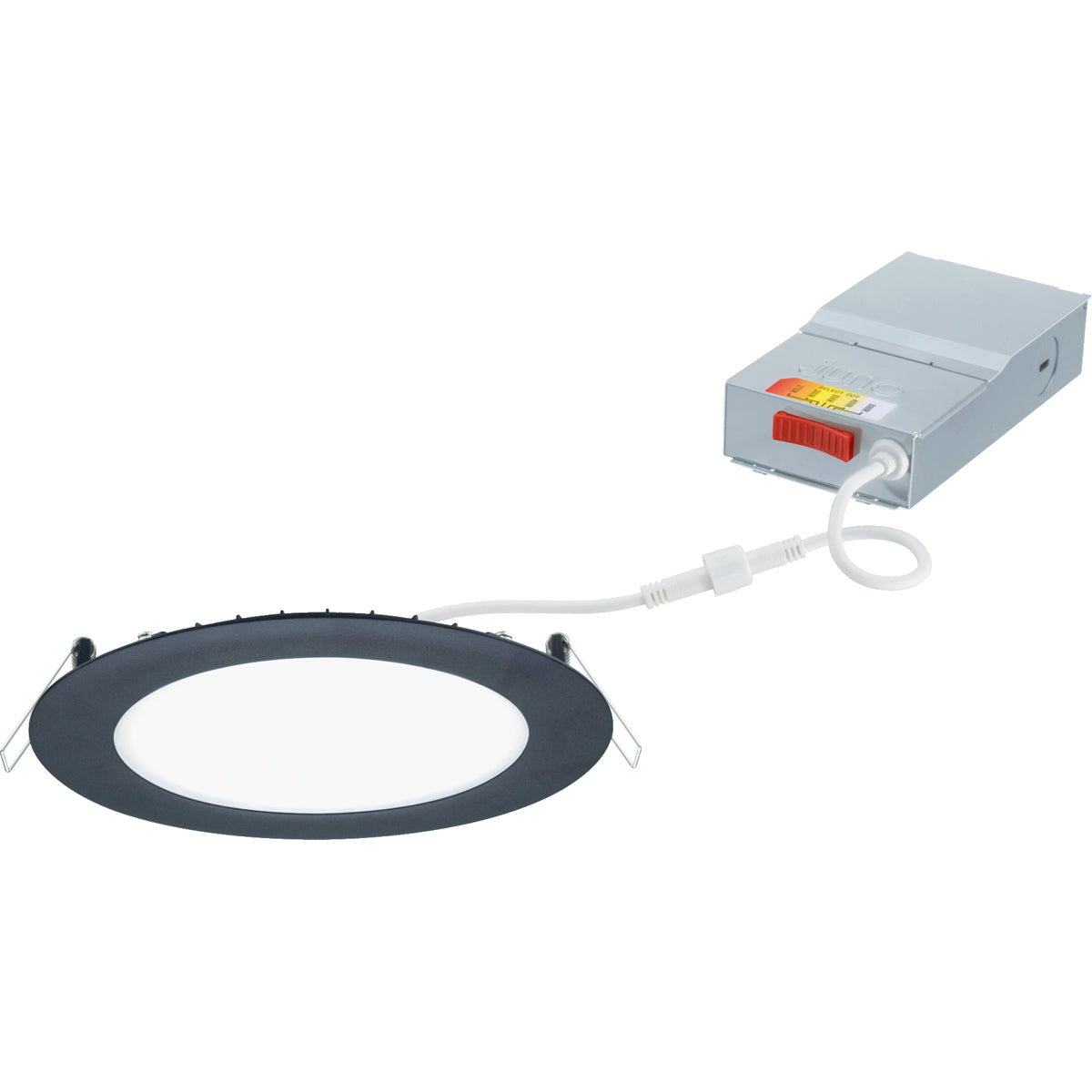 JUNO Juno Lighting WF6-SWW5-90CRI-MB-M6 6IN LED Wafer Trim Color Selectable Matte Black