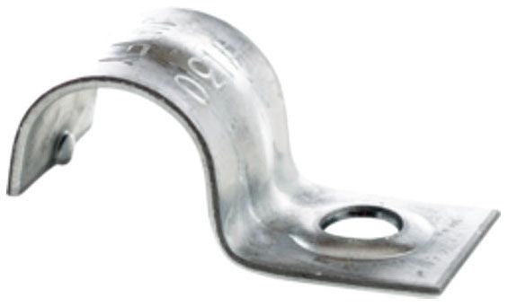 MINERALLAC MINERALAC 120 Jiffy Clip One Hole Strap Fits 1/8 Pipe or Rigid/IMC Conduit Pre-Galvanized