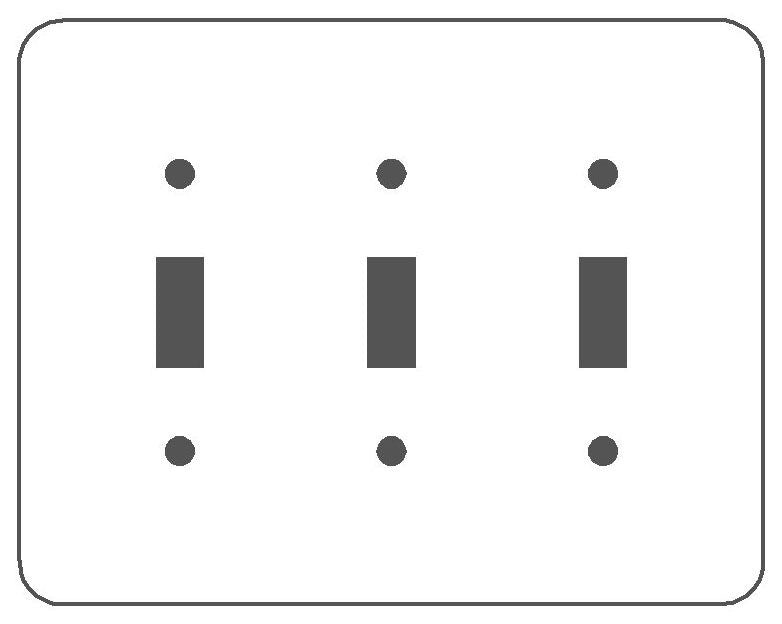 MULBERRY Mulberry 76073 Mulberry 3G White Semi-Gloss PRL Switch Plate