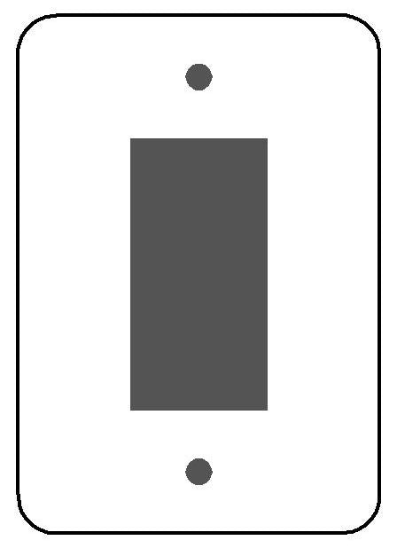 MULBERRY Mulberry 76761 Maxi Size Receptacle Wallplate 1 Gang White Semi-Gloss