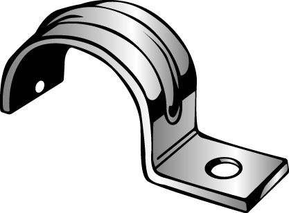MINERALLAC Minerallac MINE28 Min-E Clip Flexible Conduit Strap 1-Hole