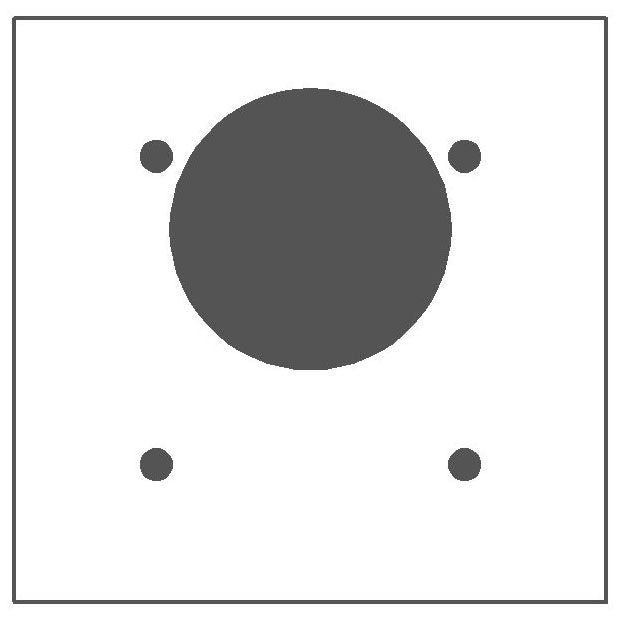 MULBERRY Mulberry 97223 2G SAT-SS .030 STD SQ 2.48 DIA. PLT FOR 2.447 4W RCPT