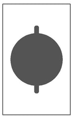 Mulberry 97221 Standard Receptacle Wallplate 30/50A 1G SAT-SS .030