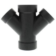 NIBCO I265500 DWV Reducing Double Wye 2 x 2 x 1-1/2 x 1-1/2 in Hub ABS