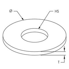 Nvent Caddy 0110037EG Flat Washer Steel 0.438 Hole