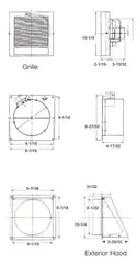 PANASONIC Panasonic FV-08WQ1 WhisperWall Ventilation Fan 70 CFM 8 Inch