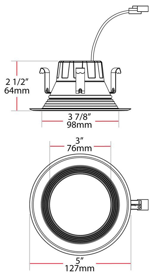 RAB RAB R4R89FA120WB 4 LED Retrofit