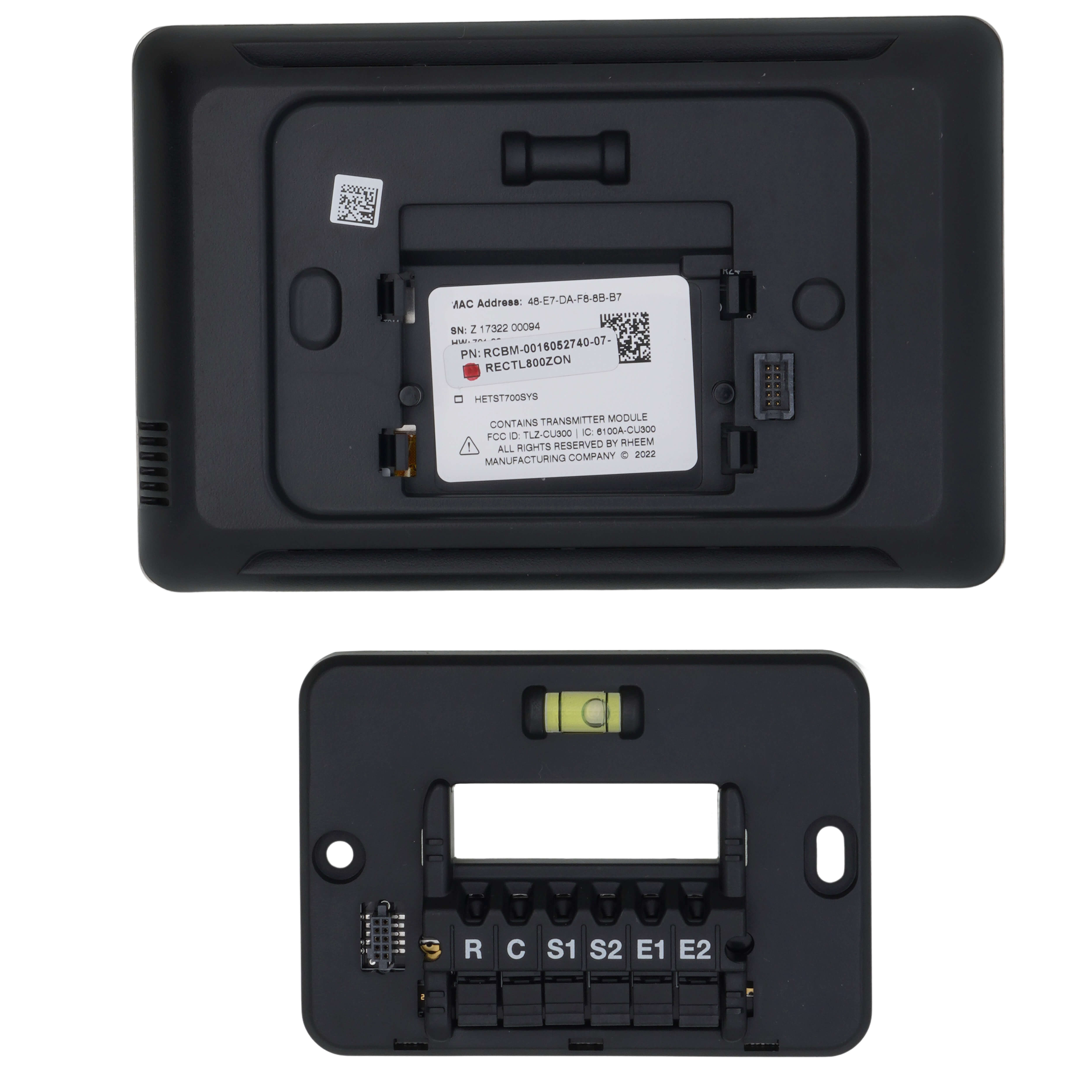 RHEEM Rheem RECTL800ZON 800 Series EcoNet Zone Control Thermostat