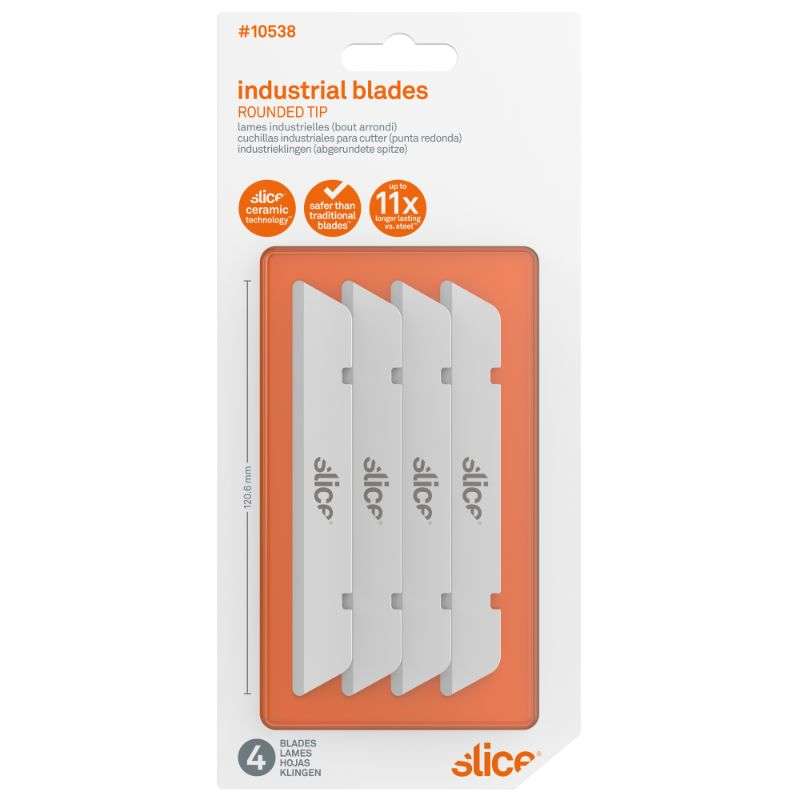 SLICE Slice 10538 Industrial Blades (Rounded Tip) Power (Pack of Four)