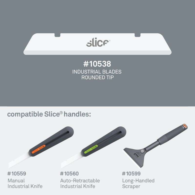 SLICE Slice 10538 Industrial Blades (Rounded Tip) Power (Pack of Four)