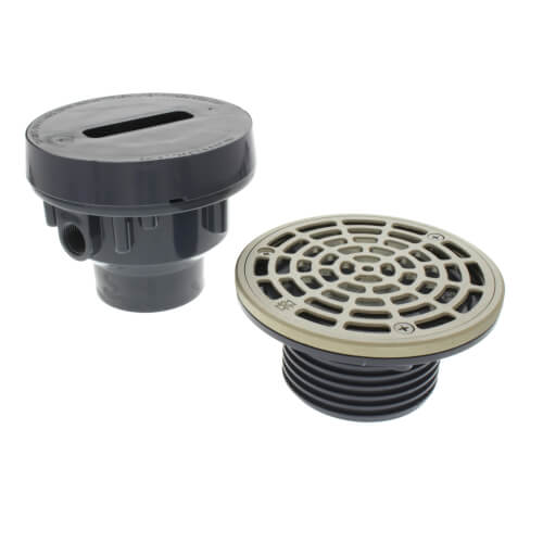 SIOUX CHIEF Sioux Chief 832-25PNR Finish Line 2 in. Inside Caulk Plastic Floor Drain