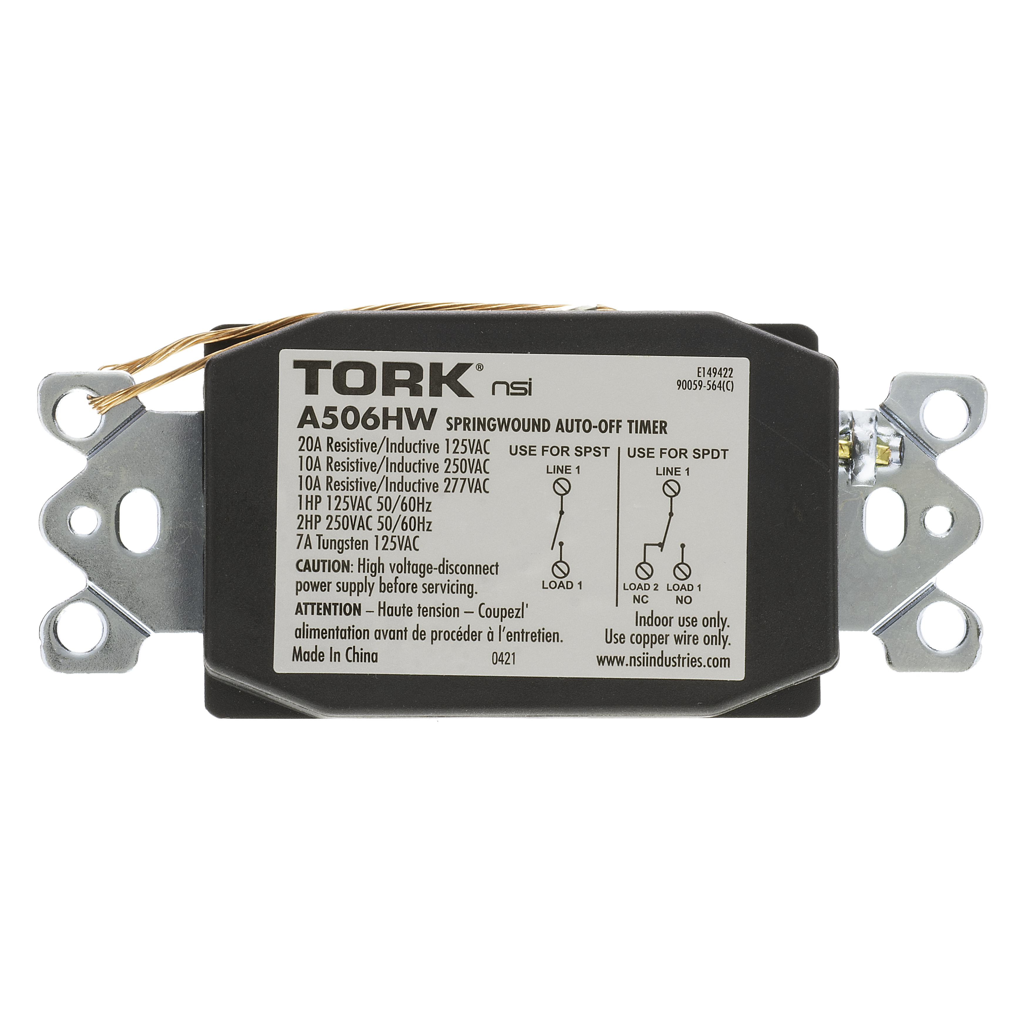 TORK Tork A506HW 6 Hr Twist Timer White