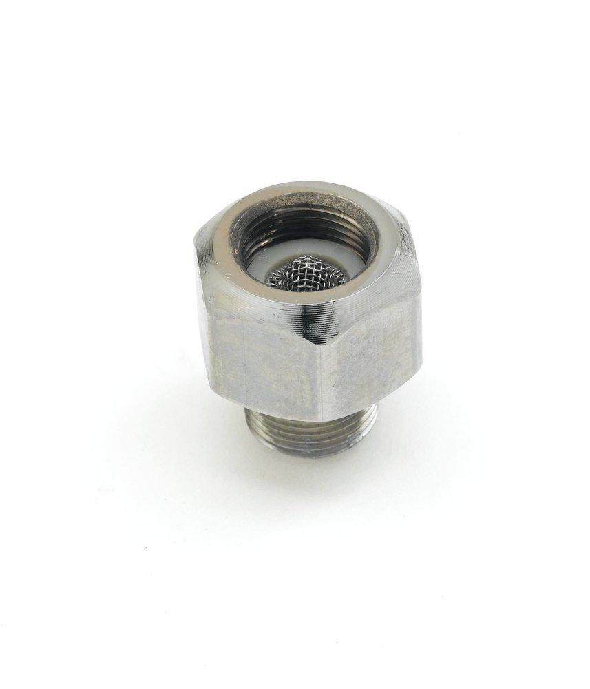 T&S BRASS T&s Brass 016419-25 3/8 Compression Check Valve Assembly (Female X Male), Chrome-Plated Brass