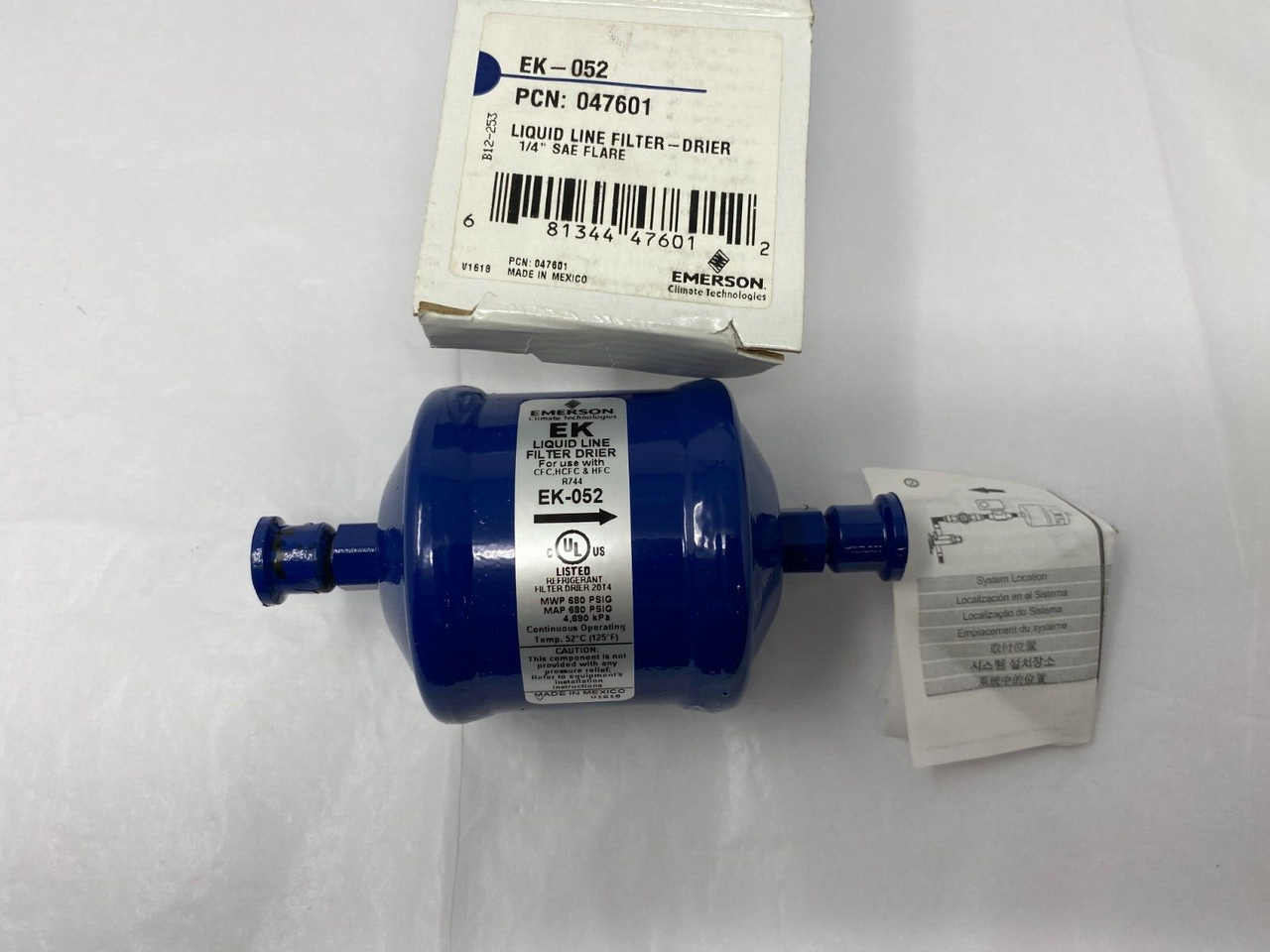 COPELAND 47601 FILTER DRIERS & ACCUMULATORS