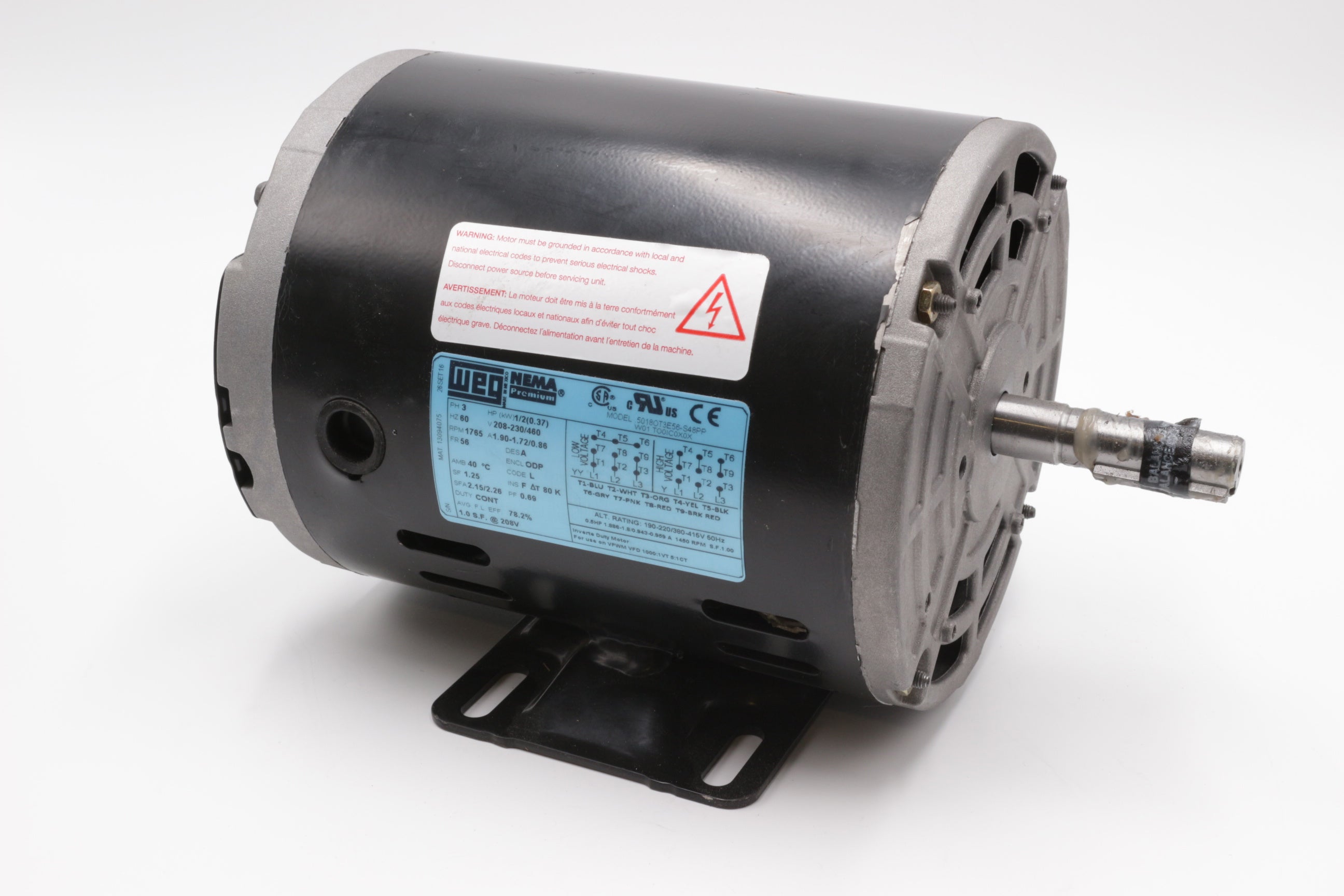 CAPTIVEAIRE .5018OT3E56-S48PP VARIABLE SPEED MOTORS