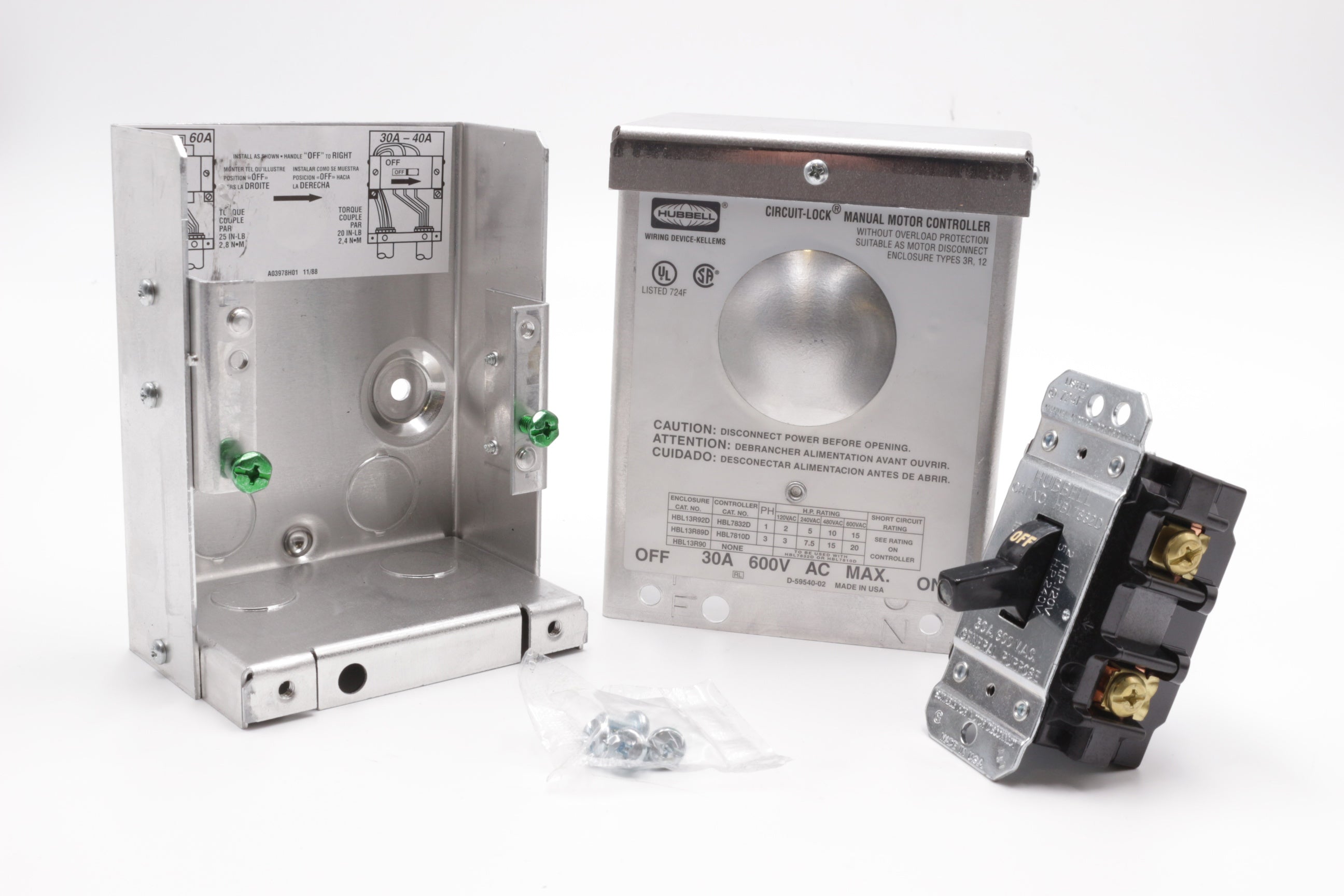 CAPTIVEAIRE HBL13R92DM1 DISCONNECT SWITCHES