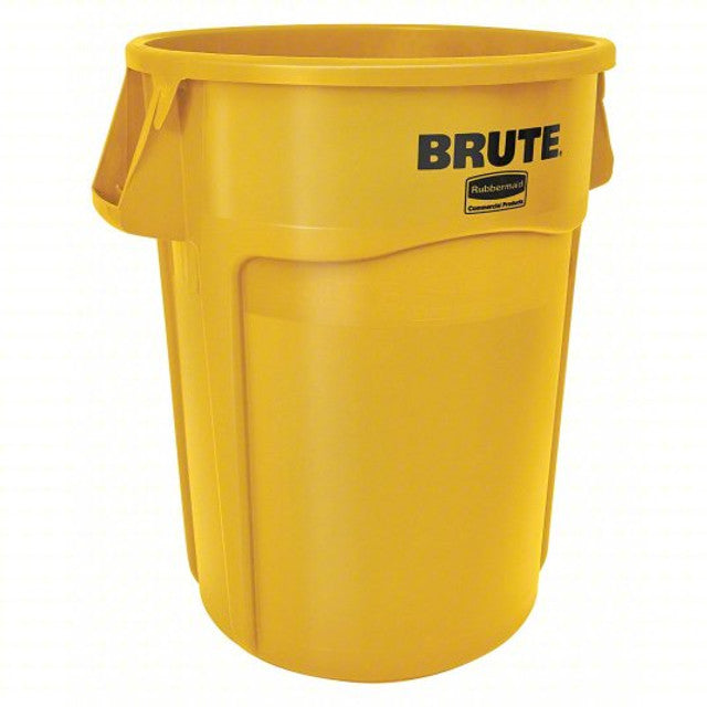 RUBBERMAID Rubbermaid Commercial FG264360YEL BRUTE Round Container without Lid 44 gal
