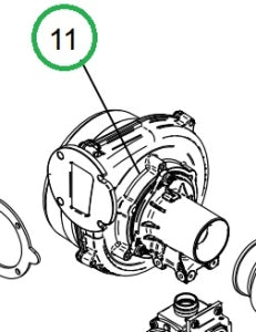 LOCHINVAR 100144987 BLOWER HOUSING & ASSEMBLIES