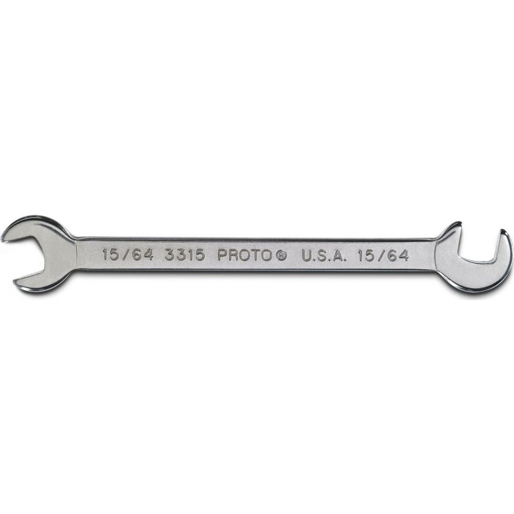 PROTO Proto J3315 Open End Wrench 15/64 Inch Double End