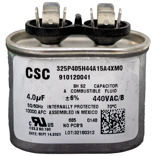DAIKIN 4MFD 440V Oval Run Capacitor