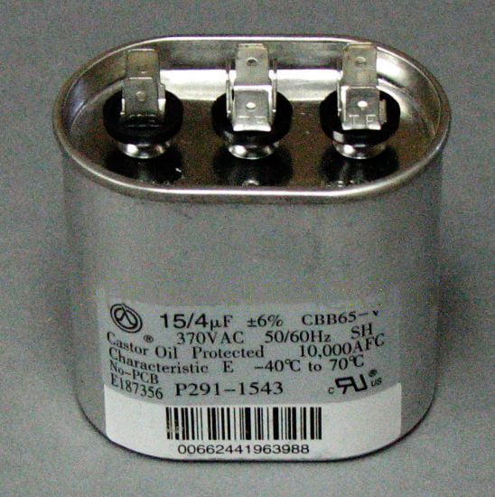 CARRIER P291-1543 CAPACITORS