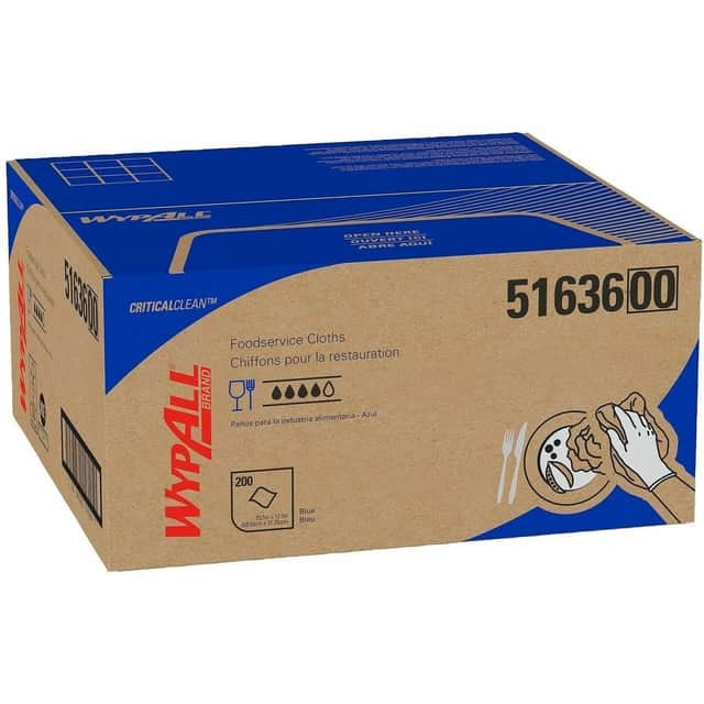 KIMBERLY-CLARK Kimberly-Clark KCC51636CT WypAll CriticalClean foodservice cloths (12.50 x 23.50, quarter-fold) 51636CT