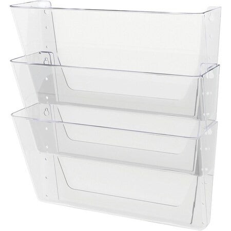 DEFLECTO Deflecto DEF73601RT Wall Pocket System 13 x 4 x 19 inches 3/Pack 73601RT