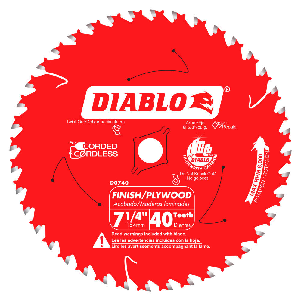 DIABLO D0740X CIRCULAR SAW BLADES