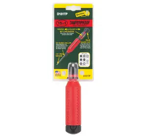 LH DOTTIE DOTTIE D151TP Megapro 15-in-1 Tamper-Proof Screwdriver Red Black