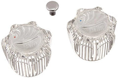 DELTA FAUCET Delta Faucet H21 Classic Clear Knob Handle Set for Kitchen and Bathroom Faucet