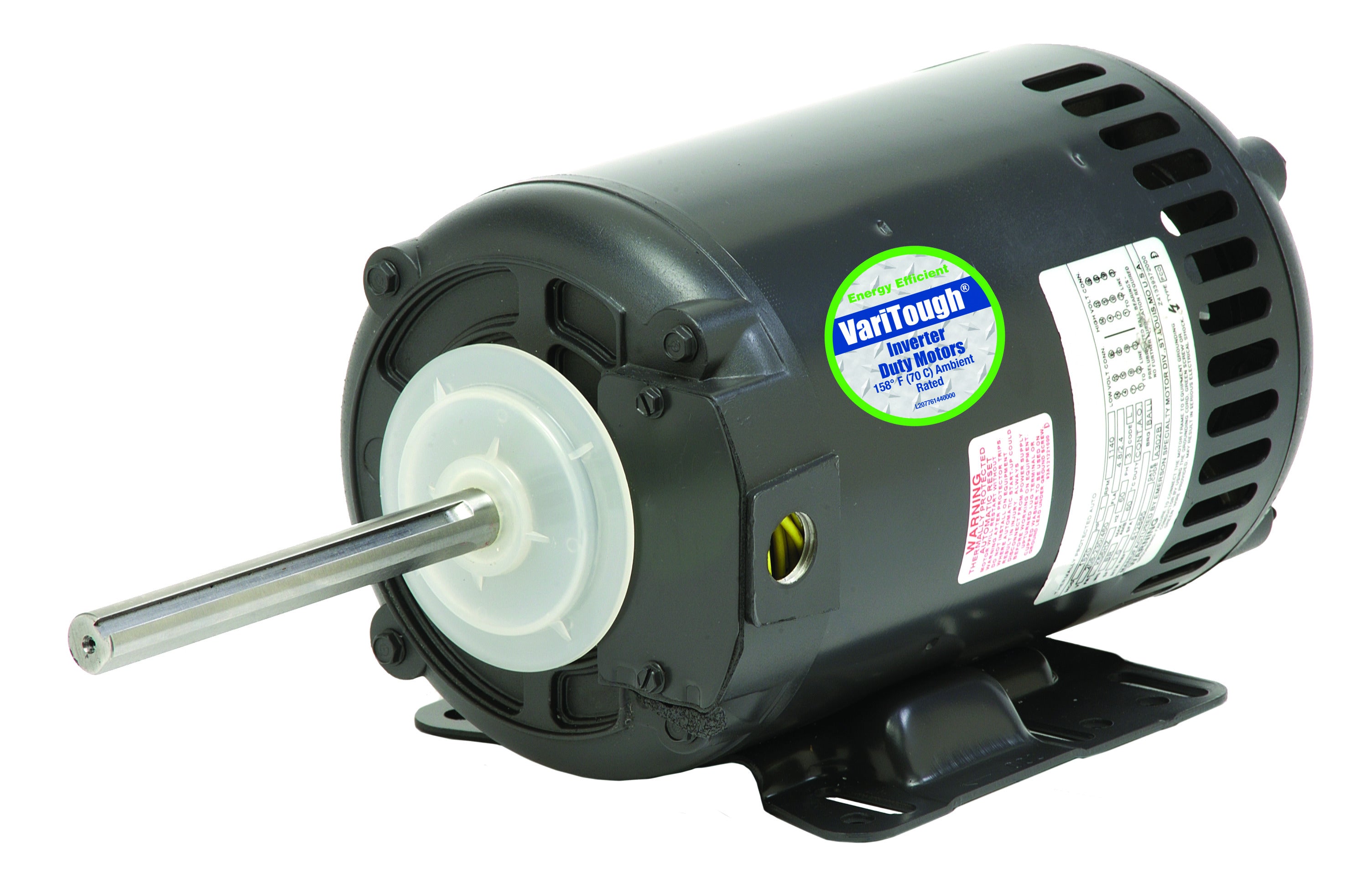 US MOTORS Nidec 1819V Condenser Fan Motor 1.5 HP 3-Phase 1140 RPM 208-230/460V 56YZ Frame
