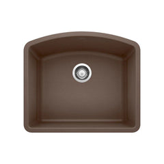 BLANCO BLANCO 440172 Diamond 24 x 20-13/16 in. No Hole Composite Single Bowl Undermount Kitchen Sink Cafe Brown
