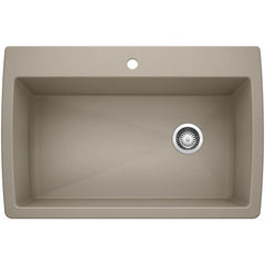 BLANCO BLANCO 441287 Diamond Super Single Dual Mount Kitchen Sink - Truffle