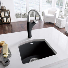BLANCO BLANCO 440204 Diamond 15 x 15 in. 1 Hole Drop-in and Undermount Granite Bar Sink in Anthracite