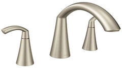 MOEN Moen T373BN Glyde Two Handle Roman Tub Faucet in Brushed Nickel