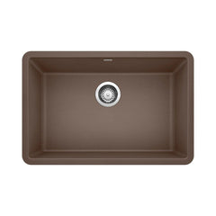 BLANCO BLANCO 522433 Precis 26-13/16 x 17-3/4 in. No Hole Composite Single Bowl Undermount Kitchen Sink in Cafe Brown