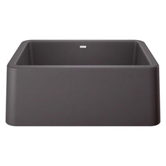 BLANCO BLANCO 402315 Ikon 27 x 19 in. Composite Single Bowl Farmhouse Kitchen Sink in Cinder