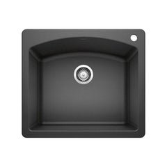 BLANCO Blanco 440210 Diamond 25 x 22 in. 1 Hole Composite Single Bowl Dual Mount Kitchen Sink in Anthracite