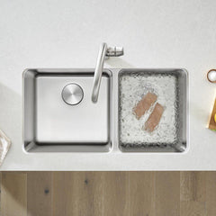 BLANCO Blanco 442769 Formera 33 x 18 in. No Hole Stainless Steel Double Bowl Undermount Kitchen Sink B442769